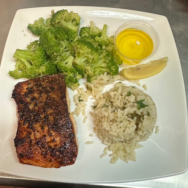 Grilled Salmon.