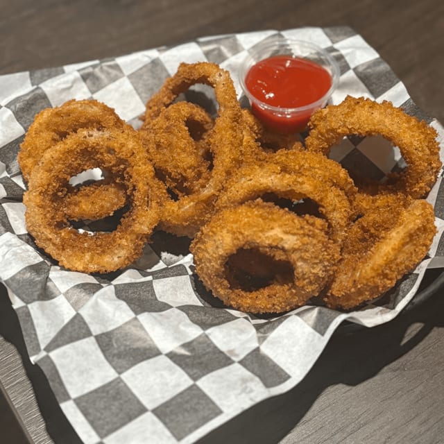 Homemade Onion Ring Basket.