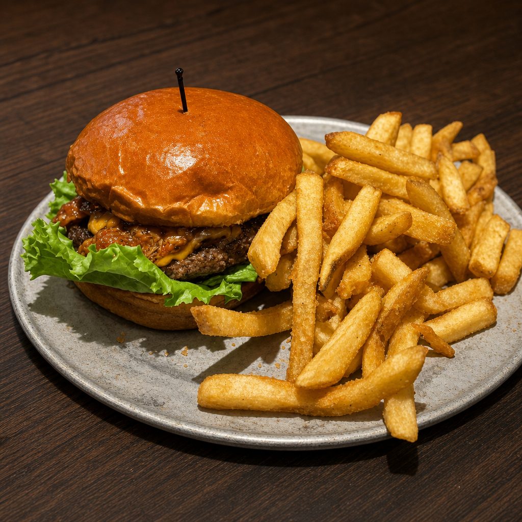 Angry Pig Burger.
