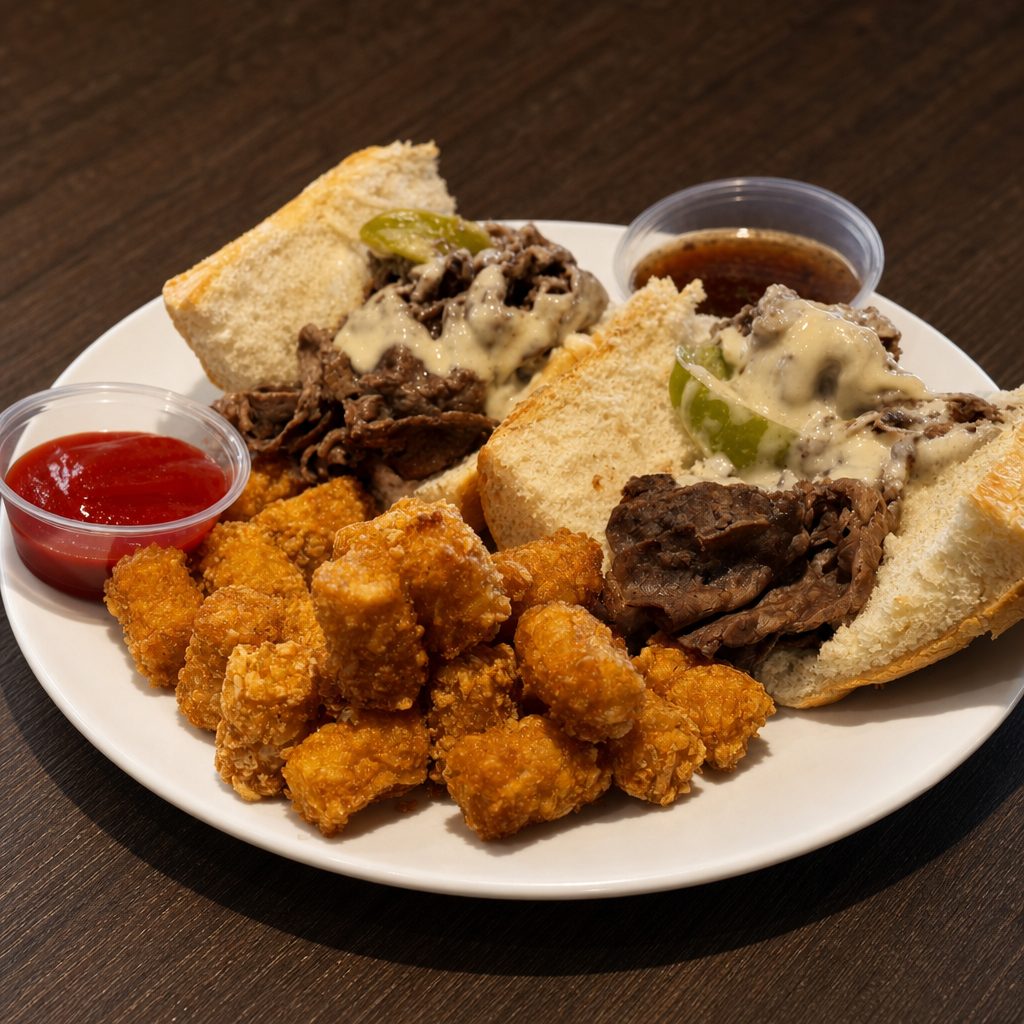 Italian Beef Dip Sandwich.