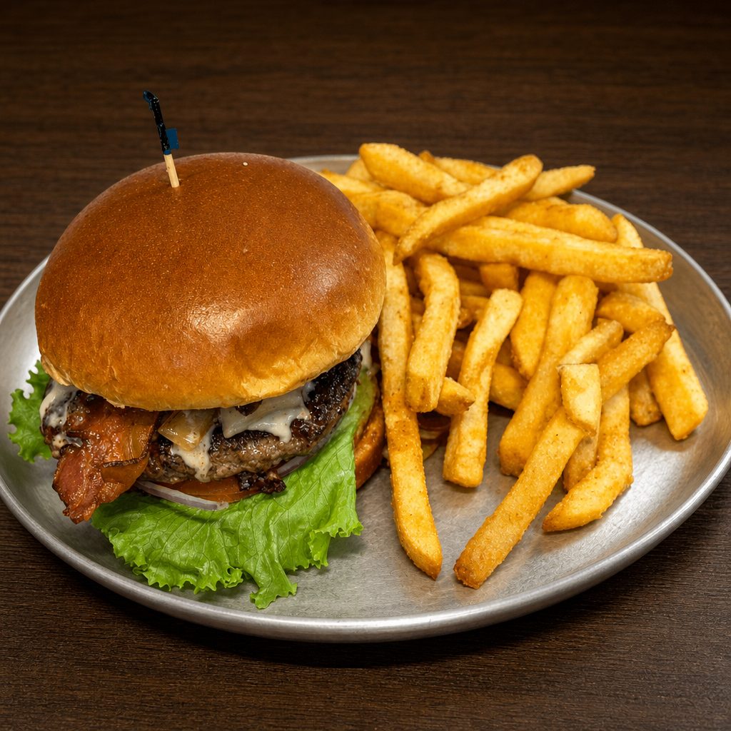 Bacon Bleu Burger.