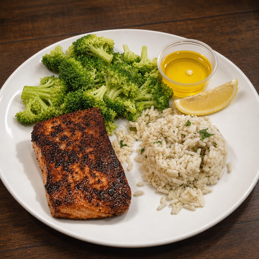 Grilled Salmon.