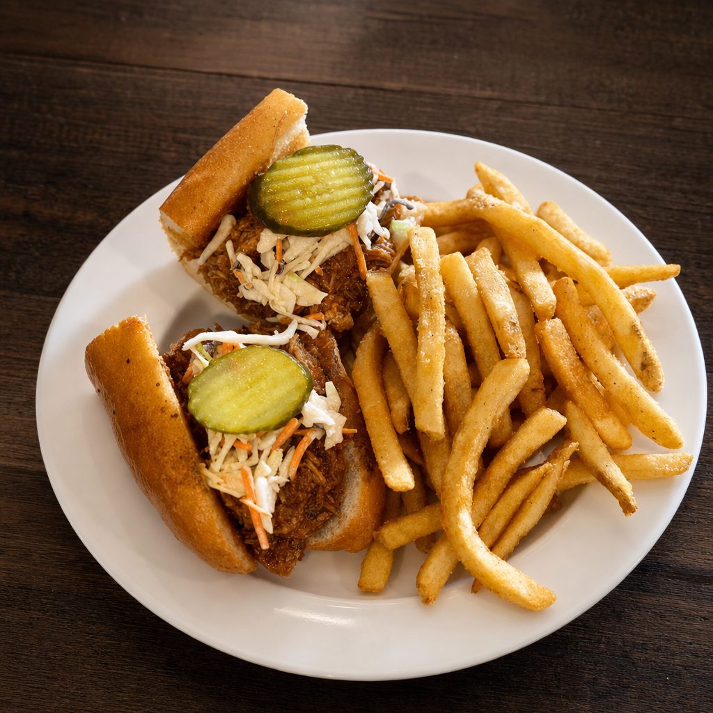 Pulled Pork Sandwich.